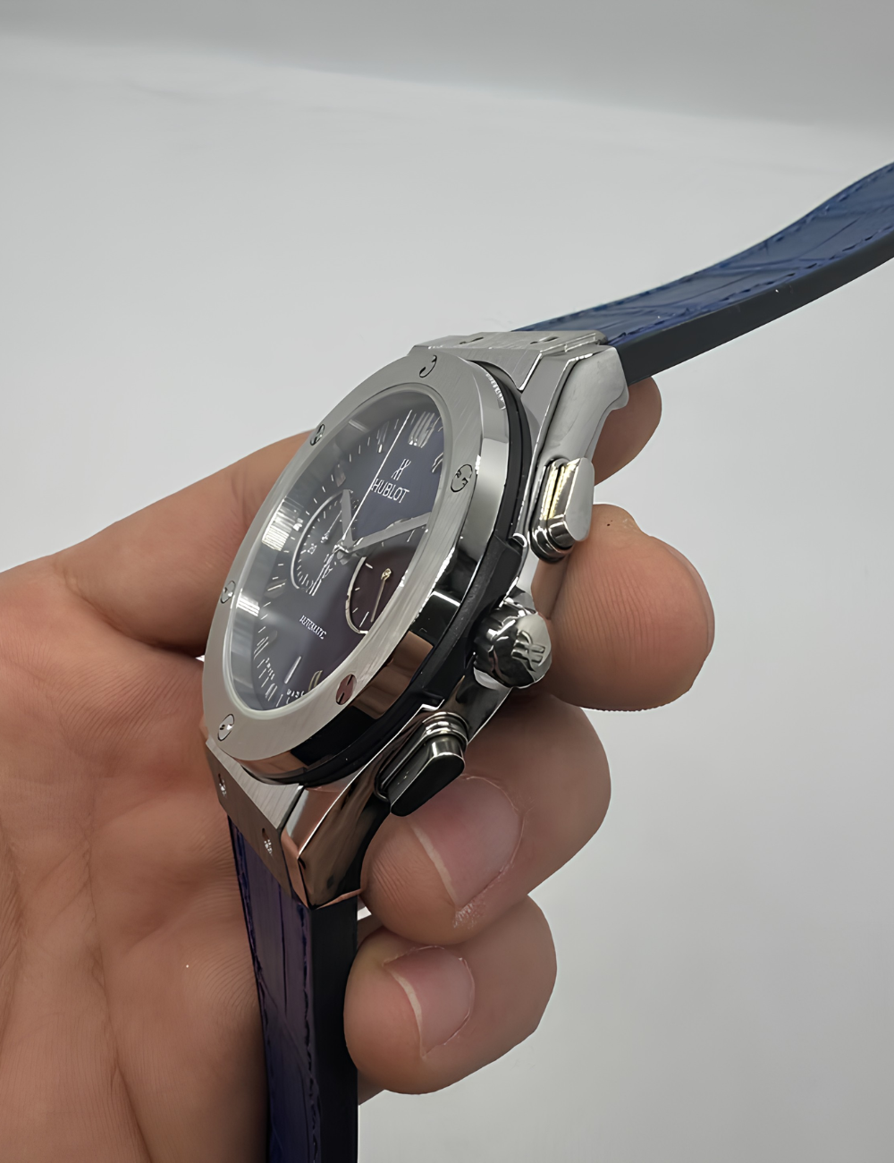 Hublot Classic Fusion Chronograph Titanium Blue - Imagem 4