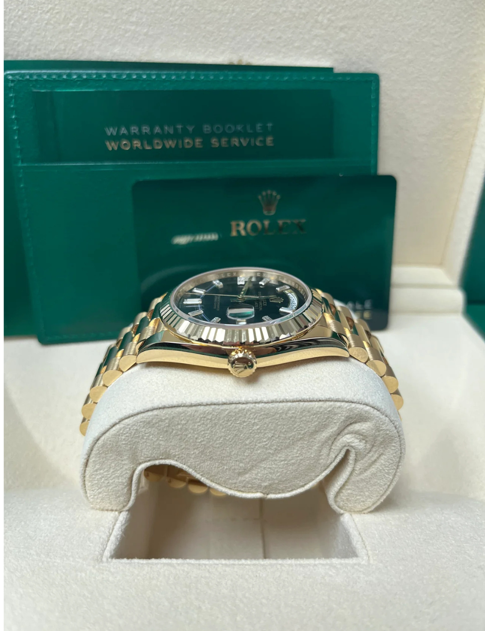 Rolex Day-Date 40 Black Dial - Imagem 8