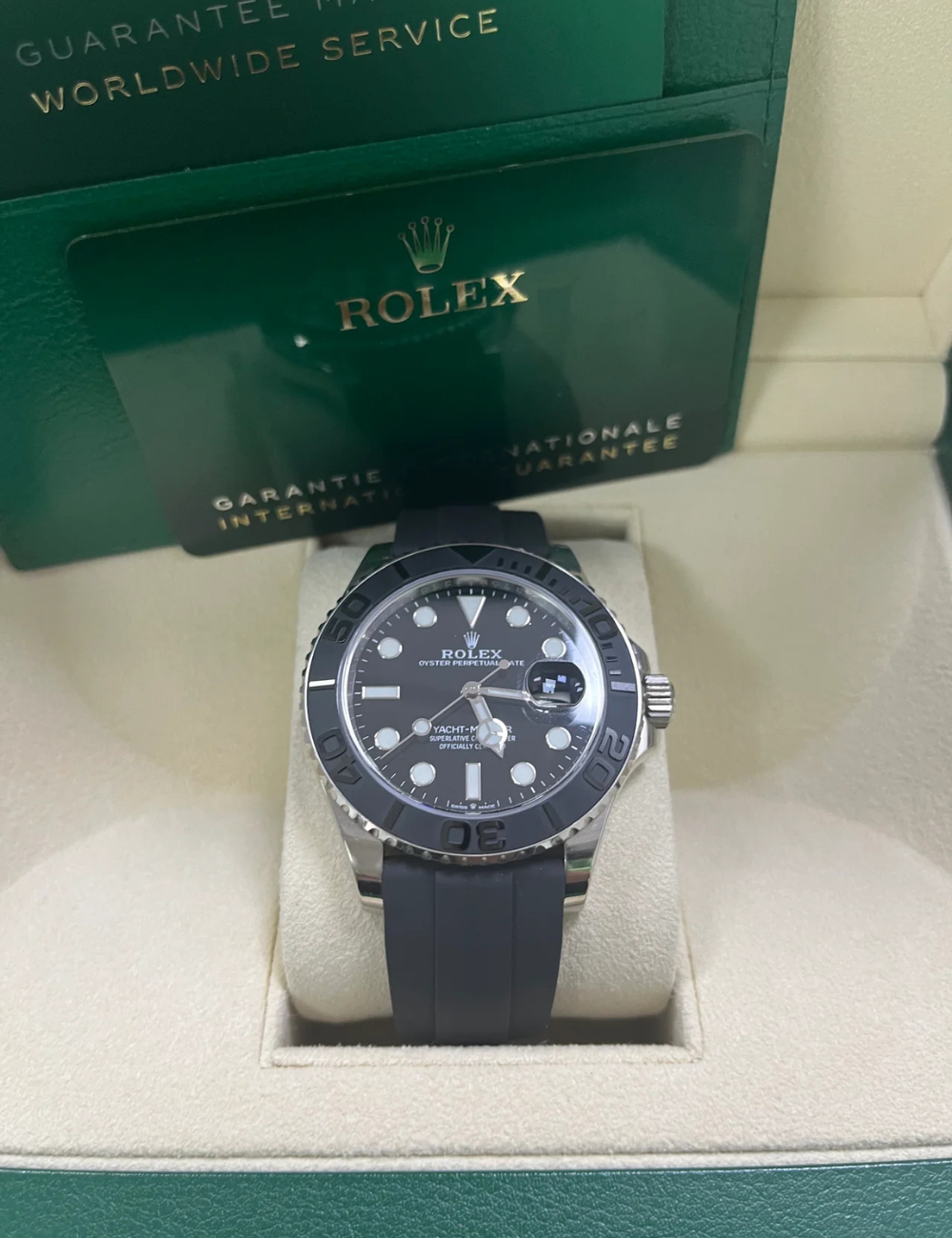 Rolex Yacht-Master 42 Black Dial Oysterflex - Imagem 6