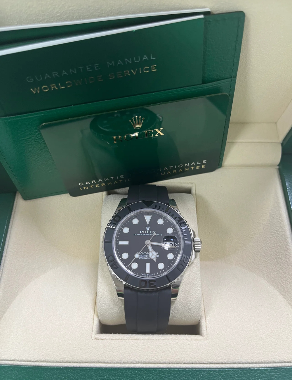 Rolex Yacht-Master 42 Black Dial Oysterflex - Imagem 7