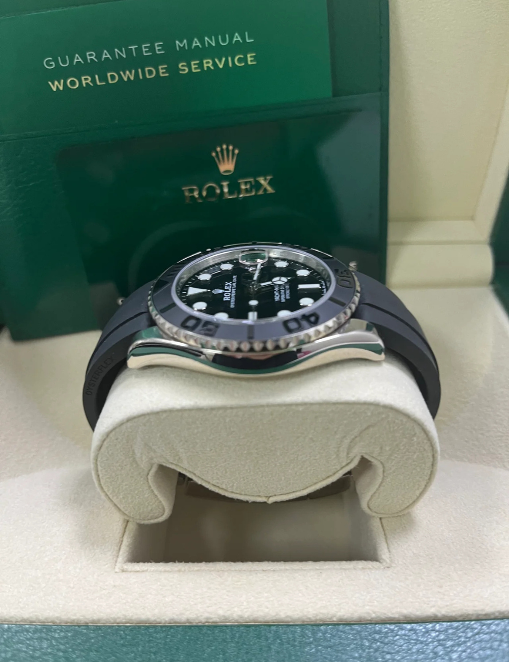 Rolex Yacht-Master 42 Black Dial Oysterflex - Imagem 8