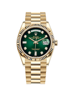 Rolex Day-Date Green Ombré Diamond Full Gold