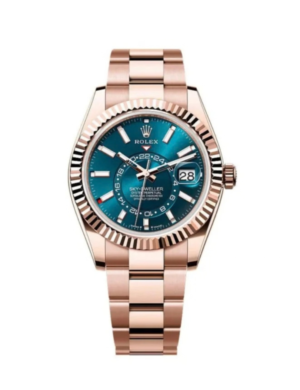 Rolex Sky-Dweller Everose Turquoise Blue