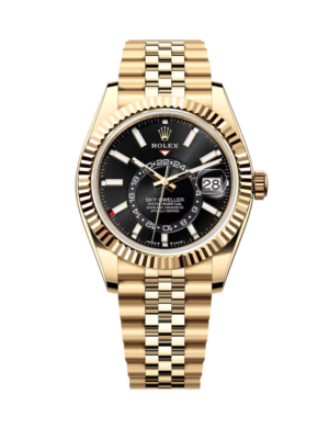 Rolex Sky-Dweller Black Dial Yellow Gold