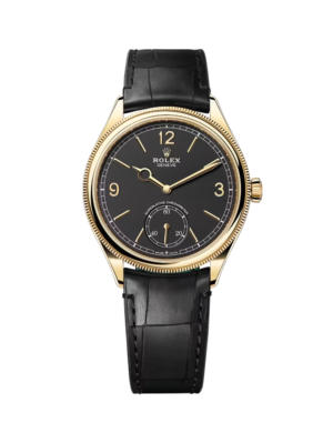 Rolex Perpetual 1908 Black Dial Yellow Gold