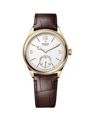 Rolex Perpetual 1908 White Dial Yellow Gold