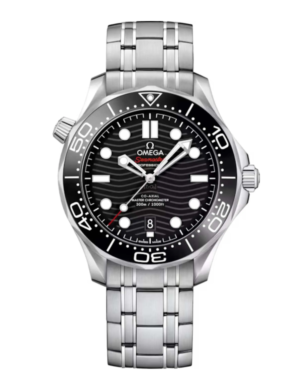 Omega Seamaster Diver 300M Black Dial Steel Bracelet