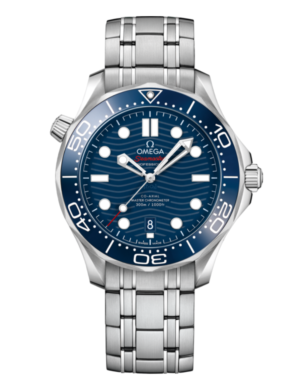 Omega Seamaster Diver 300M Blue Dial Steel Bracelet