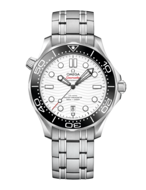 Omega Seamaster Diver 300M White Dial Steel Bracelet