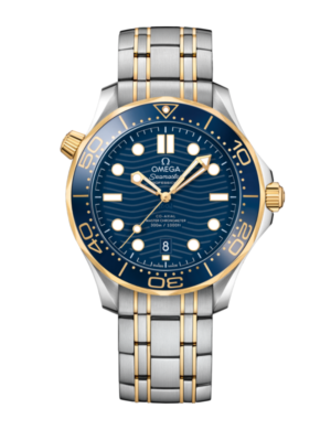Omega Seamaster Diver 300M Blue Dial Two-Tone