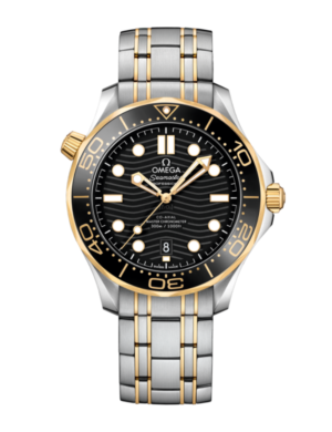 Omega Seamaster Diver 300M Black Dial Two-Tone