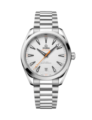 Omega Seamaster Aqua Terra 150M White Dial Orange Accents