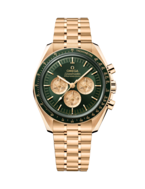 Omega Speedmaster Professional Moonwatch Green Dial Moonshine Gold