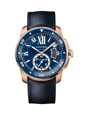 Cartier Calibre de Cartier Diver Rose Gold Blue