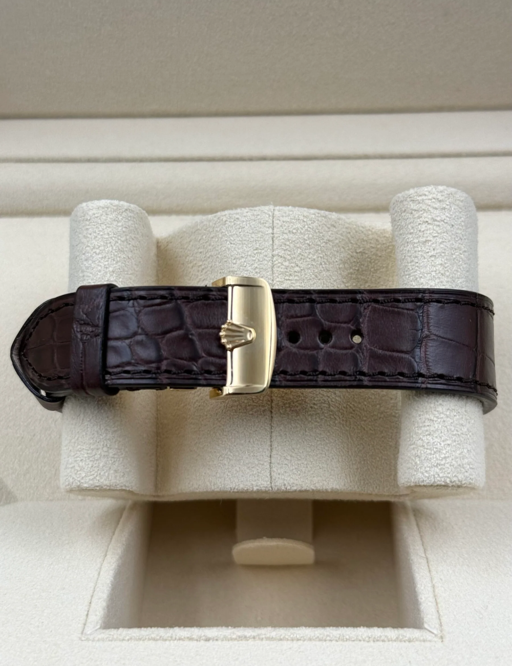 Rolex Perpetual 1908 White Dial Yellow Gold - Imagem 5