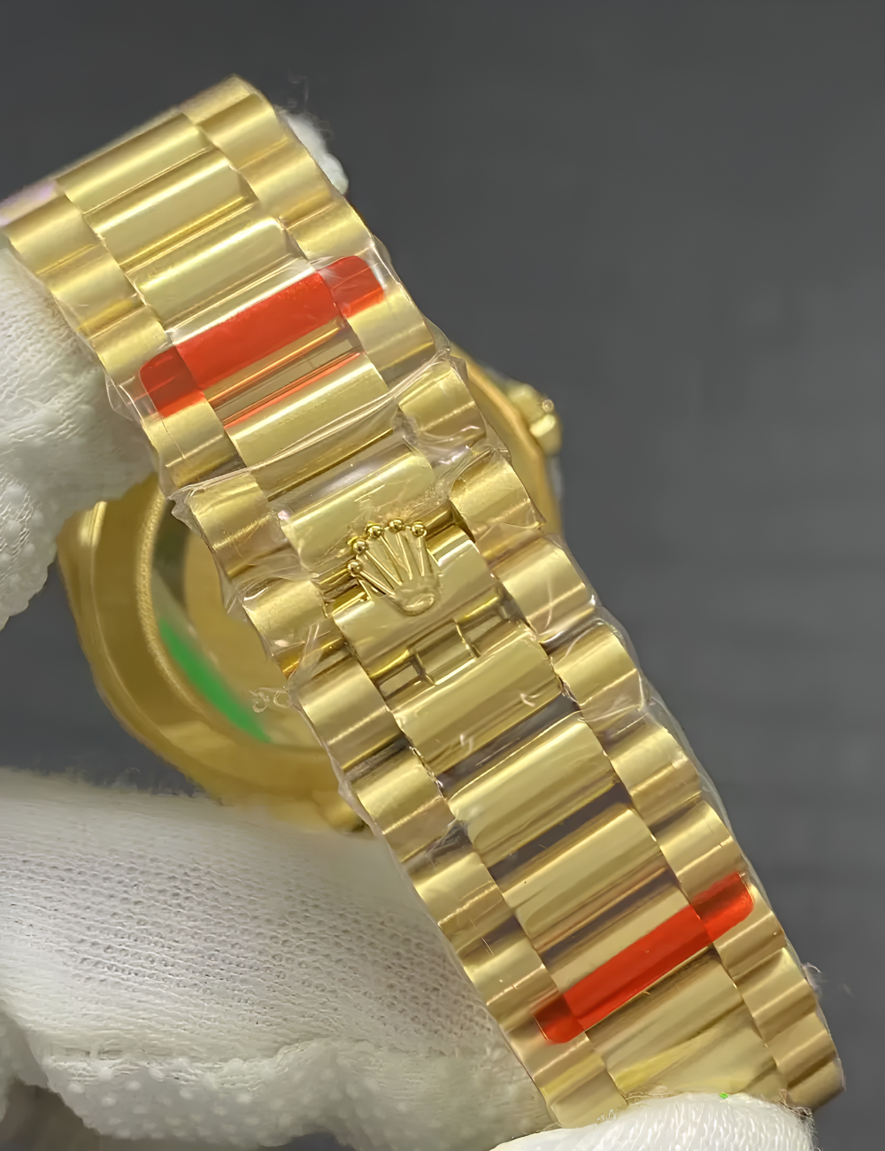 Rolex Day-Date 40 Yellow Gold Super Clone - Imagem 7