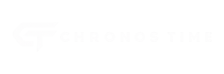 Logotipo Chronos Time em Branco
